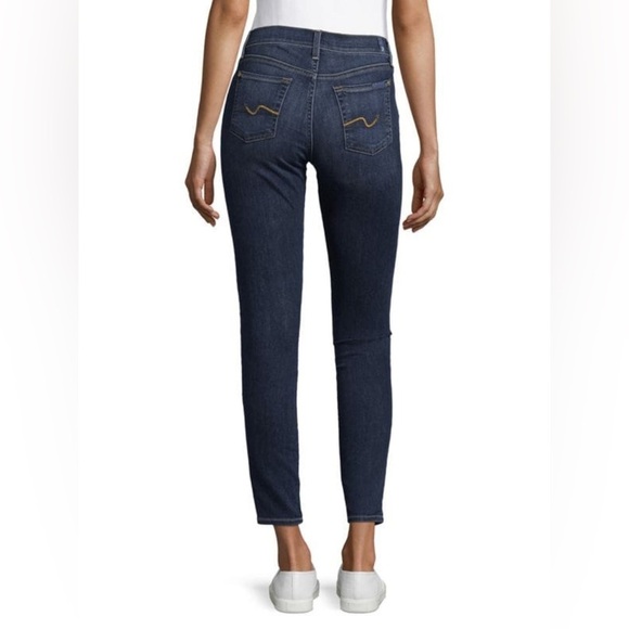 7 For All Mankind Gienevere Blue Jeans 29 - Picture 2 of 8